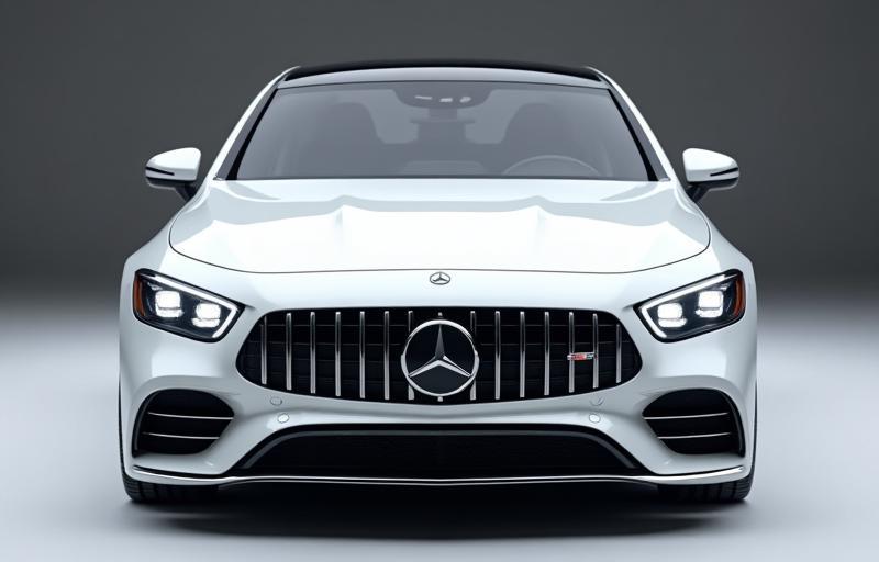 A pristine white Mercedes-Benz S-Class parked elegnatly.