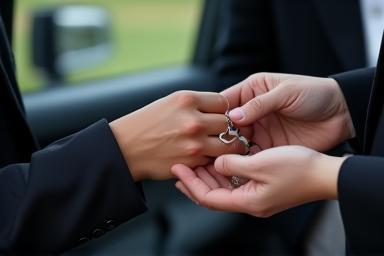 Person receiving personalised service from staff.